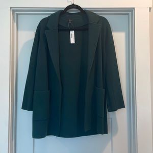 Jcrew Dark Green Sophie Sweater Blazer NWT size M